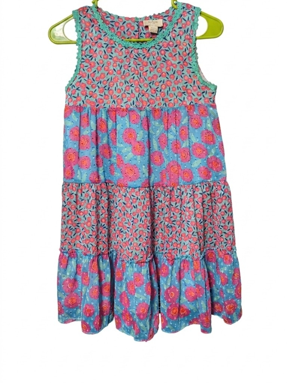 Kate Spade New York "Skirt the Rules" Floral Tiered Dress Girl's 12Y